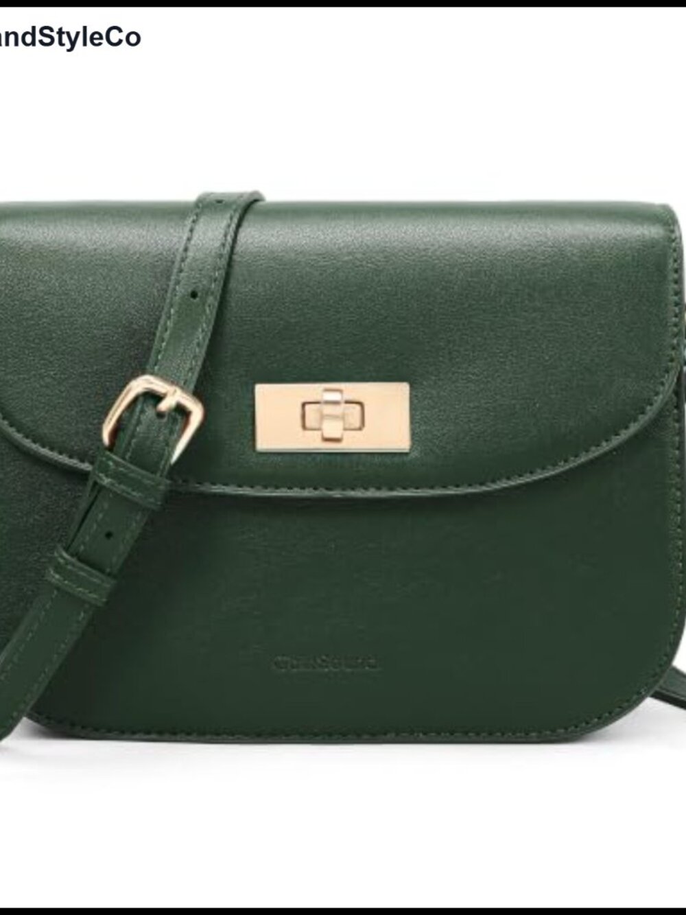 Vegan Leather Saddle Crossbody Bag Flap Shoulder Purse Adjustable Strap